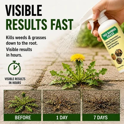 Quick-acting natural weeding spray