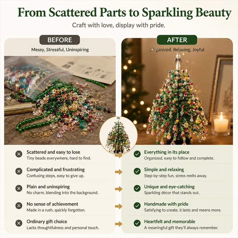 🎄🎃DIY Beaded Christmas TreeKit✨