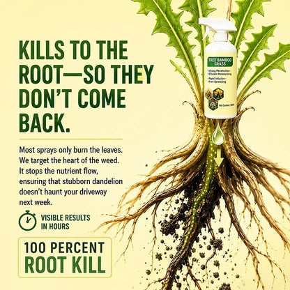Quick-acting natural weeding spray